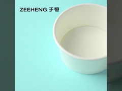 أكواب السلطة الورقية مع أغطية أكواب الحساء