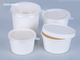 FDA 26oz Double Poly Coated White Paper Bowls With Lids