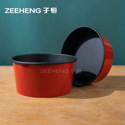 سوق الولايات المتحدة الأمريكية الأطعمة الساخنة والباردة أوعية ورقية حمراء لجميع أنواع المناسبات